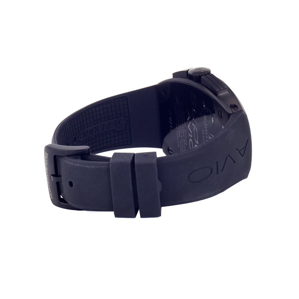 MONTRES DE LUXE Orange Bezel Rubber 48mm