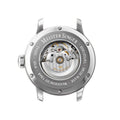 Achterzijde van de Meistersinger No03 DM908 Herenhorloge - 40mm Automatisch met zichtbare Zwitserse uurwerkmechaniek en edelstalen kast.