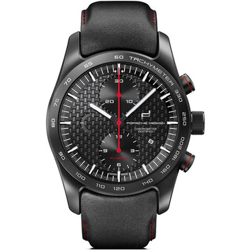 PORSCHE DESIGN Man's Black Titanium COSC Flyback Automatic Chronometer 42mm