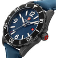 Swiss Military Hanowa Land SMWGB0000250 Carbon Peak heren horloge met blauwe wijzerplaat en zwarte lunette. Swiss Military Hanowa horloge online kopen voor stijlvolle en sportieve looks.