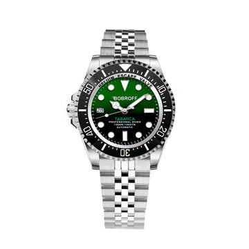 BOBROFF Tabarca Men's Automatic Diver Watch Stainless Steel 44mm