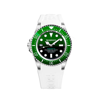 BOBROFF Tabarca Man's Automatic Diver Watch 1000M Stainless Steel 44mm
