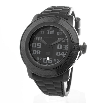 GLAM ROCK Man's Black Steel Swiss Quartz 46mm