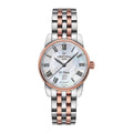 Certina DS C0010072211300 Podium Automatic Dameshorloge 29mm met parelmoer wijzerplaat en roségoud-zilveren schakelband. Luxe Swiss Made dames horloge.
