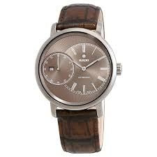 RADO Men's Automatic Black Steel Brown Leather 43mm
