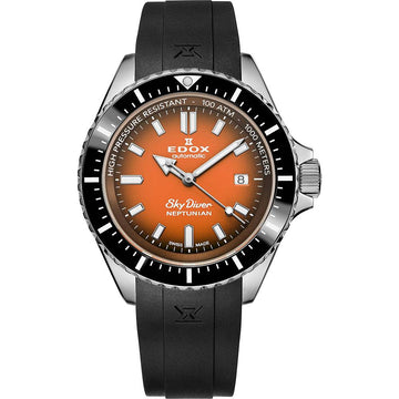 Edox Neptunian 80120-3NCA-ODN Skydiver Men's Diving Watch 44mm