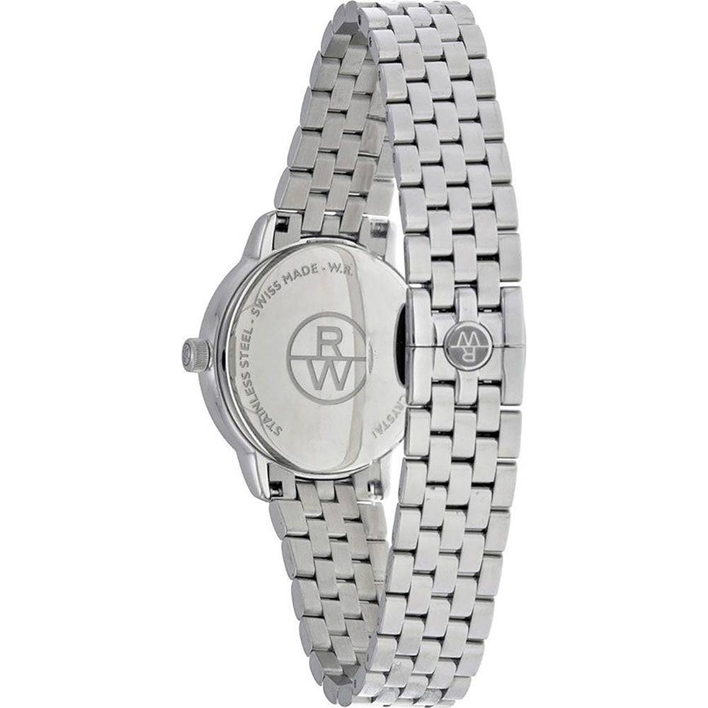 Raymond Weil Toccata 5988-ST-97081 dameshorloge 29mm met parelmoer wijzerplaat en diamanten uurmarkeringen. Elegant Zwitsers horloge met roestvrijstalen band.